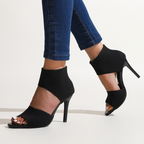 Savannah – Stretch Knit High Heel Sandals