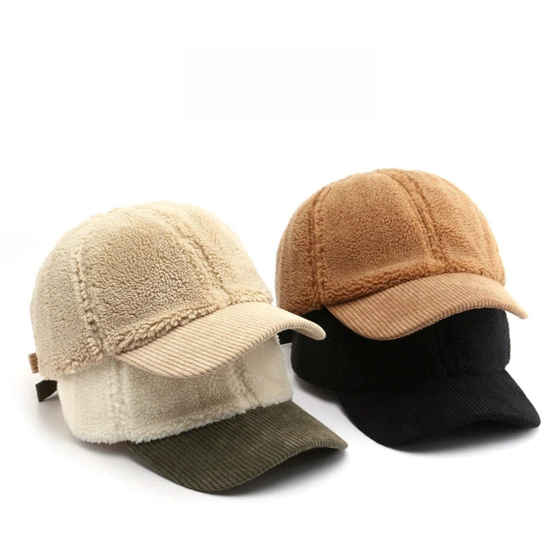 Arlena Plush Corduroy Cap