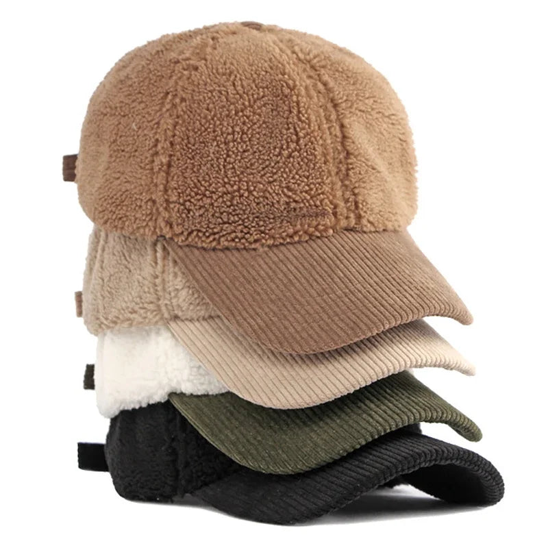 Arlena Plush Corduroy Cap