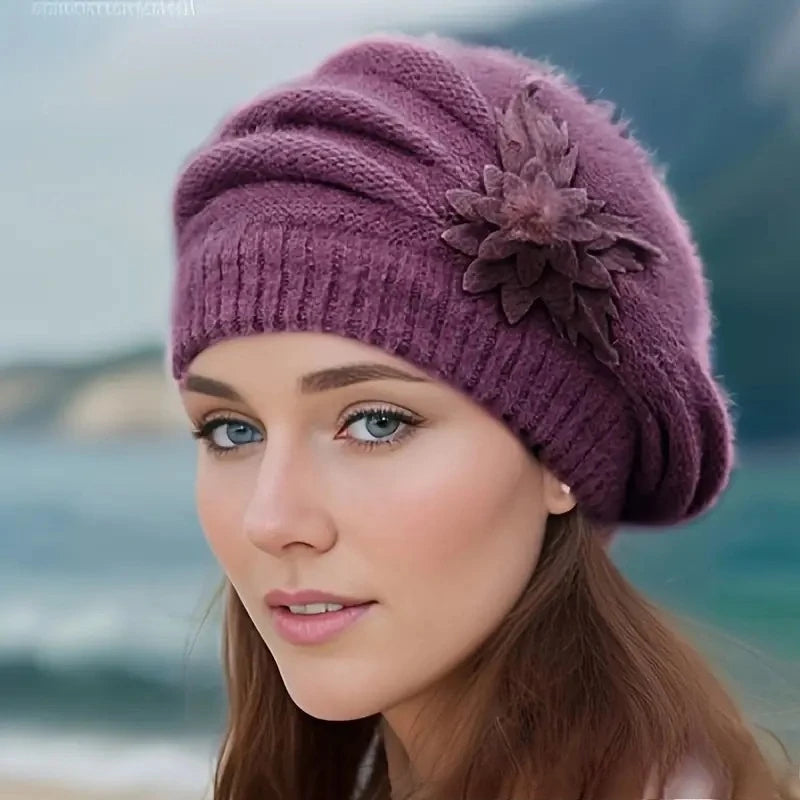 Amélie Blossom Knit Beret