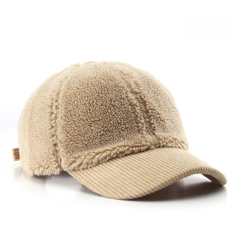 Arlena Plush Corduroy Cap