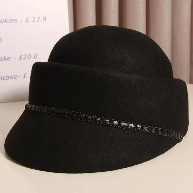 Marcelline Wool Riding Cloche