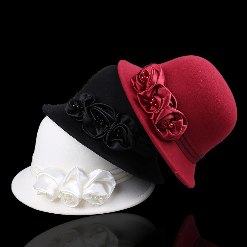 Evelyn Rose Wool Cloche