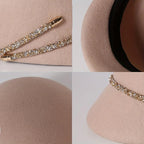 Celestine Crystal Wool Cloche